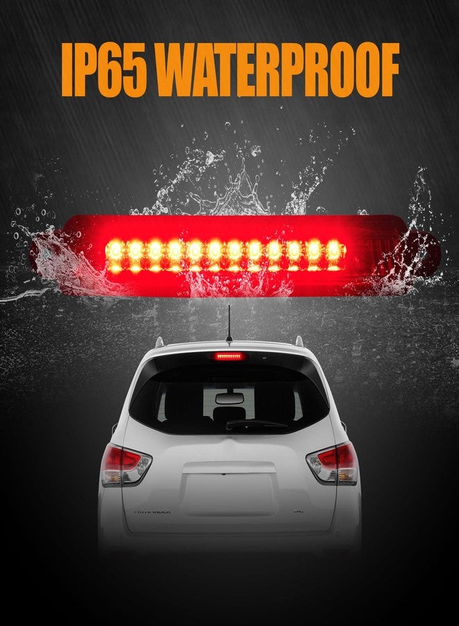 Cxdar Third 3rd Brake Light LED for 2005-2015 Nissan Armada, High Mount Rear Brake Lights Assembly for 2004-2010 Infiniti QX56, Waterproof Center Cab Lamp Stop Light, Red Lens - Image 4